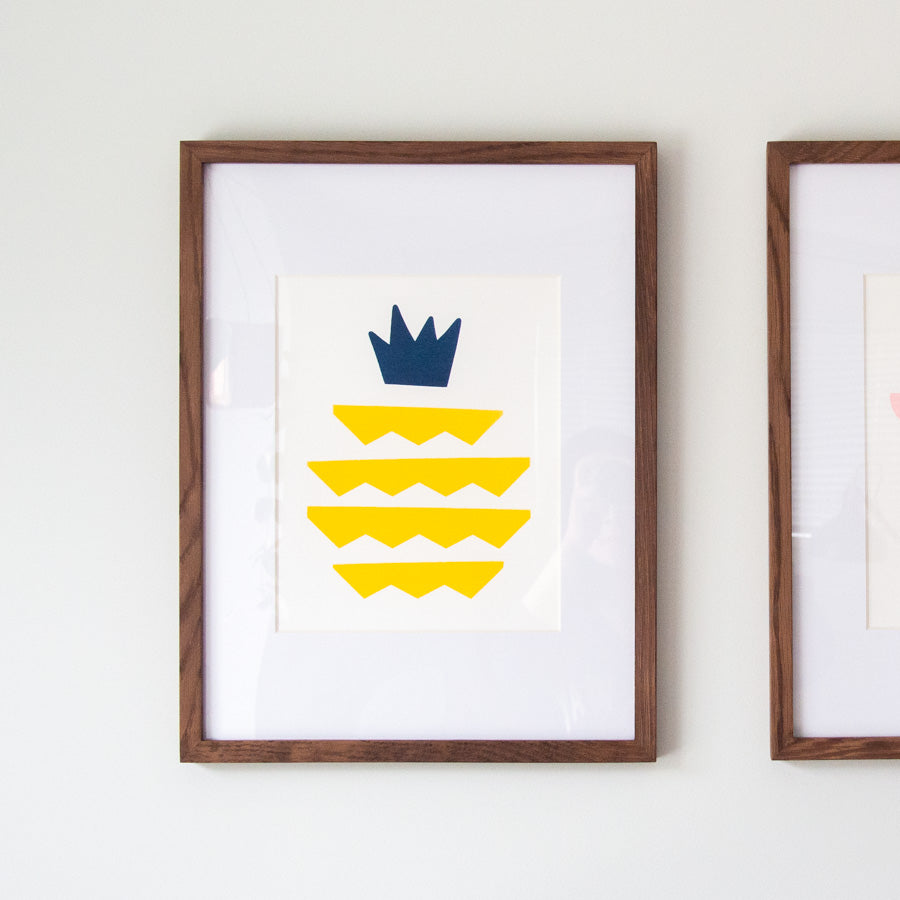 Geometric Pineapple Screenprint