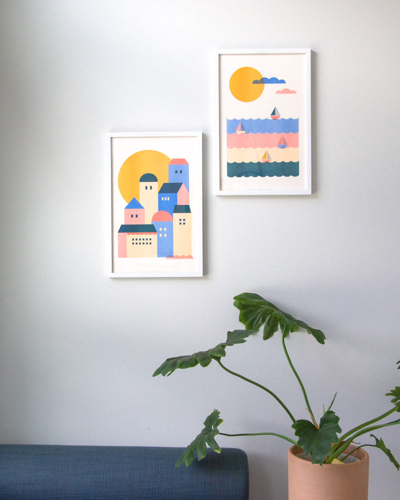 Downtown Risograph Wall Art