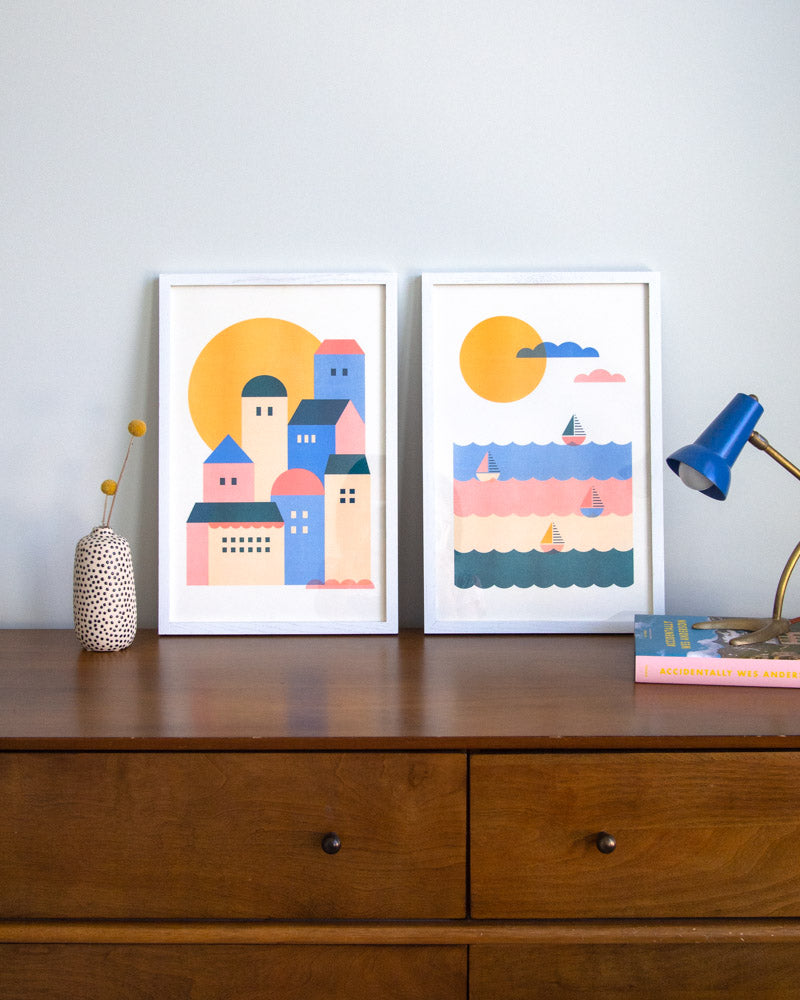 Downtown Risograph Wall Art