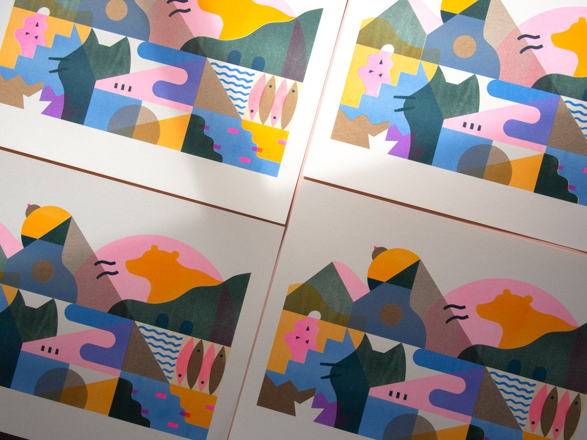 Whispers of the Wild Risograph Art Print