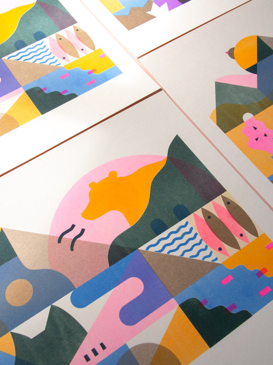 Whispers of the Wild Risograph Art Print