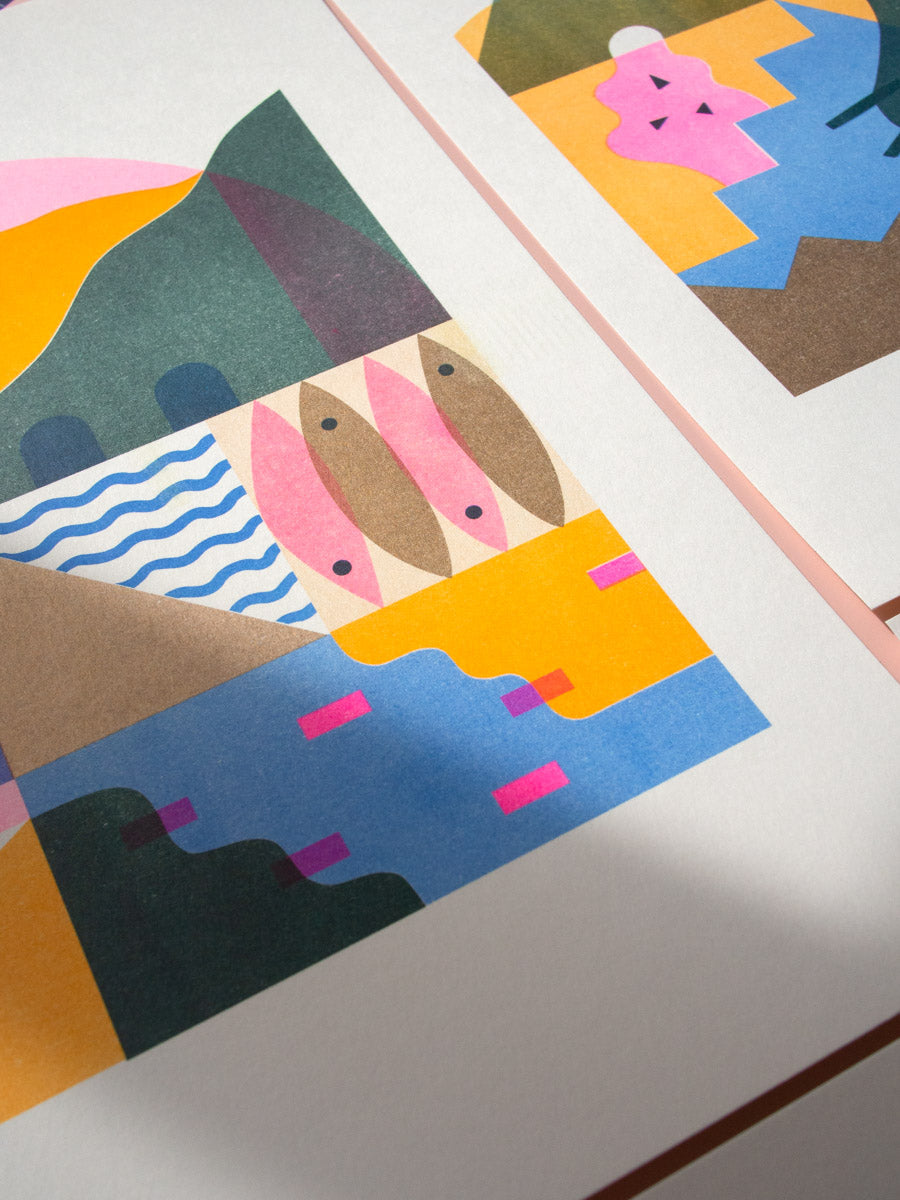 Whispers of the Wild Risograph Art Print